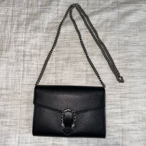 GUCCI DIONYSUS LEATHER CHAIN CROSS BODY PURSE